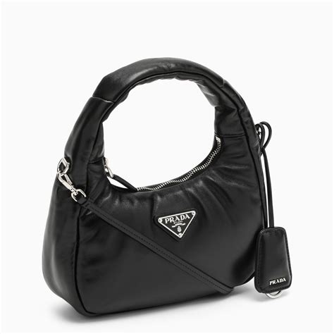 offerta borsa nera nappa prada|Borsa Prada Soft Mini in pelle in Nero .